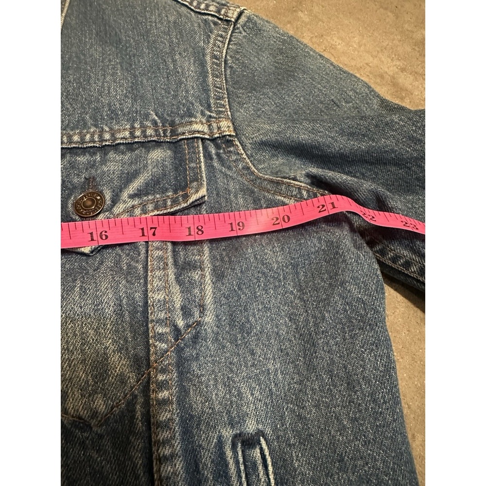 Levi's Trucker Jacket Men 48 Blue Denim Vintage 71506 0216 Made in Canada - Picture 8 of 9
